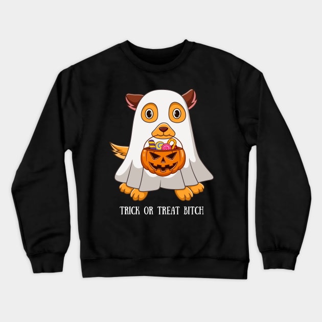 Trick or Treat Crewneck Sweatshirt by Marshmalone